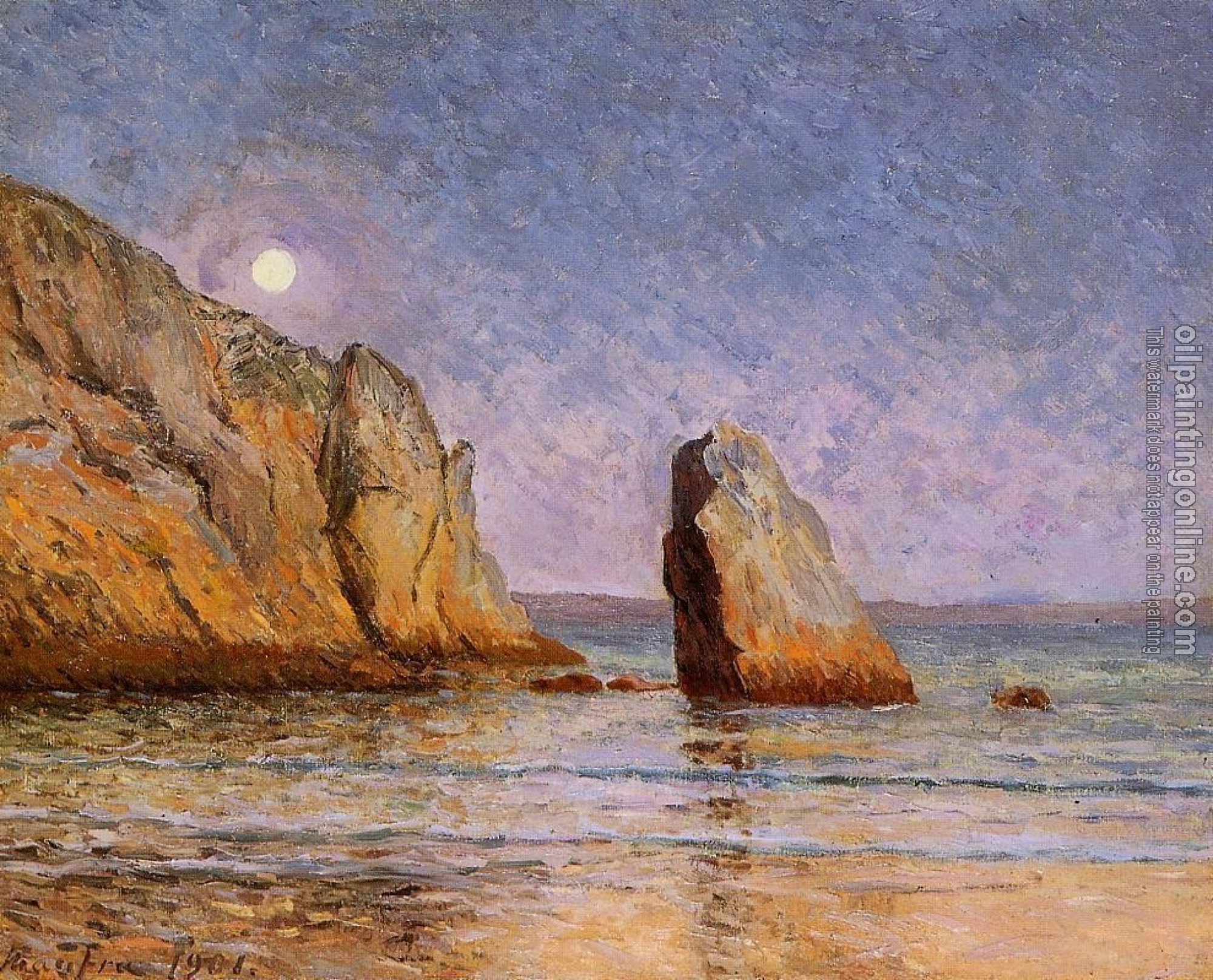 Maufra, Maxime - Moonrise, Bay of Douarnenez